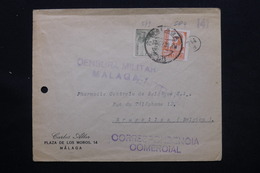 ESPAGNE - Censure De Malaga Sur Enveloppe Commerciale En 1938 Pour Bruxelles - L 28024 - Republikeinse Censuur