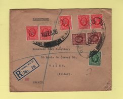 Londres - Lettre Recommandee Pour La France - 18 Fevrier 1936 - Covers & Documents