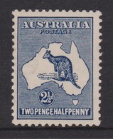 Australia 1915 Kangaroo 2 1/2 D Indigo 2nd Watermark MH - - Mint Stamps