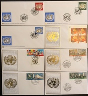 Nations Unies FDC - Premier Jour - Lot De 8 FDC - Thématique ONU - 2009 à 2011 - Collezioni & Lotti