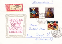 1968,DDR, "Gemäldegalerie Neue Meister" In Dresden, 2 Kuverts, Kompletter Satz, FDC, REC, Ersttagsbriefe - 1950-1970