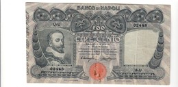 100 Lire Banco Di Napoli 07 09 1918 Bb Forellini E Traccia Di Ruggine LOTTO 2381.4 - Otros & Sin Clasificación