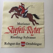 6297 - Murianer Stiefeli-Ryter Riesling Sylvaner Vignes Des Citoyens Cheval Monté à L'envers - Humour