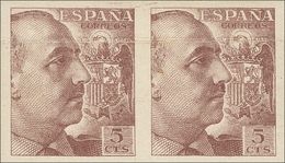 *919s(2), 920s(2). 1940. 5 Cts Castaño Lila, Pareja Y 10 Cts Naranja, Pareja (doblez Horizontal En Ambas Parejas). SIN D - Otros & Sin Clasificación