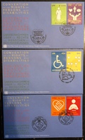 Nations Unies FDC - Premier Jour - Lot De 3 FDC - Thématique Droit Des Handicapés - 2008 - Collections, Lots & Series