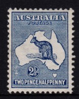 Australia 1913 Kangaroo 2 1/2 D Indigo 1st Watermark MH - Listed Variety - Neufs
