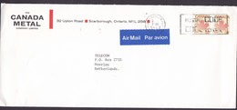 Canada AIR MAIL PAR AVION Label THE CANADA METAL Company Ltd., SCARBOROUGH Ontario 1983 Cover Lettre HEERLEN Netherlands - Cartas & Documentos