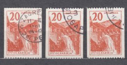 Yugoslavia Republic 1959 Stamps From Rollen Mi#899 Three Pieces Used - Oblitérés