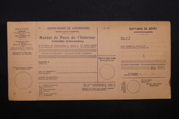 LUXEMBOURG - Mandat De Poste Non Utilisé , Période 1930 - L 28395 - Covers & Documents