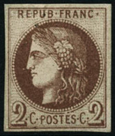 * N°40Ac 2c Chocolat Foncé R1 - TB - 1870 Emission De Bordeaux