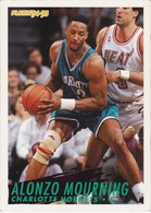 BASKETBALL NBA - OFFICIAL   CHROMO  1994/95 - ALONZO MOURNING  - CHARLOTTE HORNETS - 1990-1999