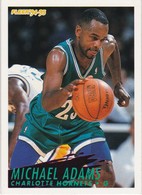 BASKETBALL NBA - OFFICIAL   CHROMO  1994/95 - MICHAEL ADAMS - CHARLOTTE HORNETS - 1990-1999
