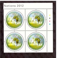 Maroc. Coin  De 4 Timbres De 2012. N° 1630. Coupe D'Afrique Des Nations. CAN 2012. Football. - Afrika Cup