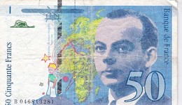 BILLET FRANCE -  50 FRANCS - 1996 - ANTOINE DE ST EXUPERY - - 50 F 1992-1999 ''St Exupéry''