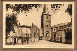 CPA - BULGNEVILLE (88) - Aspect De L'Hôtel-Restaurant Du Quartier De L'Eglise Dans Les Années 30 - Bulgneville