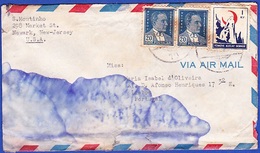 Cover - SENT FROM TURKEY / Newark, New Jersey, USA To Lisbon, Portugal - Lettres & Documents