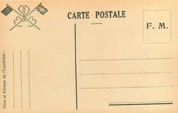 040519B - MILITARIA GUERRE 1914 18 FM Illustration 2 Drapeaux Ruban - Storia Postale