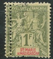 Ste Marie De Madagascar   Ob N° 13 Variété De Piquage - Oblitérés