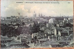 CPA, Lisbonne, Lisboa, Panorama De Bairro Da Estrella, écrite En 1907, Timbre - Lisboa