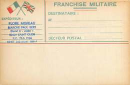 040519D - MILITARIA GUERRE 1939 45 FM Illustration 2 DRAPEAUX - Storia Postale