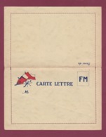 040519D - MILITARIA GUERRE 1939 45 FM - Illustration 3 Drapeaux - Carte Lettre - Storia Postale