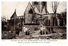 Eglise De Souain Bombardée Par Les Allemands - Souain-Perthes-lès-Hurlus