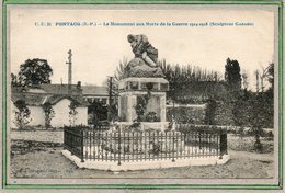 CPA - PONTACQ (64) - Aspect Du Monument Aux Morts Dans Les Années 20 - Pontacq