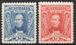 AUSTRALIA 1930 - The Complete Set Of Two Values Of Sturt Explorer, Mint LH - Mint Stamps