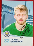 Manchester City  Daniel Grimshaw  Signed Card - Autogramme