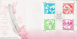 Hong Kong 2005 200th Birthday Of H C Andersen, Fairytales Mi 1285-1288 FDC - Briefe U. Dokumente