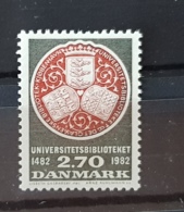 DANEMARK, Livres, Livre, Presse, Journaux. Lecture BIBLIOTHEQUE UNIVERSITAIRE. 1 Valeur En 1982.  MNH ** - Andere & Zonder Classificatie