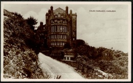 Ref 1287 - Real Photo Postcard - Coleg Harlech - Merionethshire Wales - Merionethshire