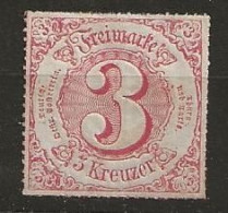 Timbre Allemagne 1862 Thurn & Taxis District Sud 62 Neuf * - Neufs