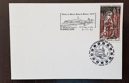 FRANCE  350 Eme Anniversaire SIEGE DE SAINT JEAN DE LOSNE En 1636. 1 Carte Commemorative. Cachet Temporaire 06/11/1986 - Expositions Philatéliques