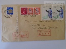 DEL004.30  JAPAN Cover 1969 Cancel Toshima  To Zürich - Briefe U. Dokumente