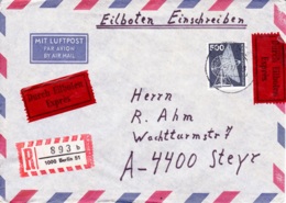 1975, BRD / Berlin, Industrie Und Technik, Luftpost, Expres, REC, Echt Gelaufen - Airmail