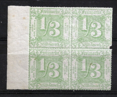 Thurn & Taxis 36 SR-Viererblock **, Sign. Bartels - Mint