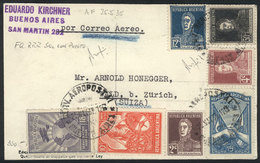 ARGENTINA: Postcard Sent By Airmail From Buenos Aires To Switzerland On 25/MAY/1935 With Very Nice Postage Of 7 Differen - Other & Unclassified