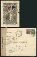 ARGENTINA: Cover Sent From Buenos Aires To France On 8/AP/1916, Franked With Stamps Of The Plowman Issue (total Postage  - Préphilatélie