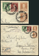 ARGENTINA: 21/OC/1933 MANDISOVÍ (Entre Ríos) - Czechoslovakia: Registered Cover Franked With 3c. Congress Of Cold Tecniq - Préphilatélie