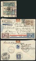 ARGENTINA: CINDERELLA Franking A Cover Flown By ZEPPELIN: Registered Airmail Cover Flown By Zeppelin From B.Aires To Fra - Prephilately