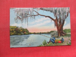 Black Americana   All's Peaceful Along The Suwannee River Florida       Ref 3334 - Black Americana