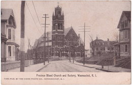 WOONSOCKET. Precious Blood Church And Rectory. 7386 - Woonsocket