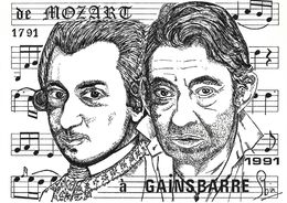 ILLUSTRATEUR ROBIN  REQUIEM  DE MOZART A GAINSBARRE 1991 GAINSBOURG MUSICIEN - Robin