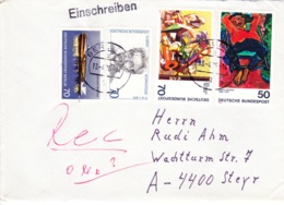 1974/75, "Berliner Personenschiffe" + "A. Schweitzer" + "M. Beckmann" + "E. Heckel", Echt Gelaufen - Enveloppes Privées - Oblitérées