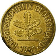 Monnaie, République Fédérale Allemande, 5 Pfennig, 1981, Karlsruhe, TB+ - 5 Pfennig