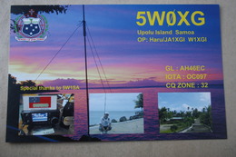 Western Samoa Islands, South Pacific, Polynesia, Oceania  - Old QSL Postcard - Samoa