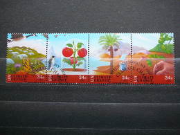 Climate Change # America United Nations New York 2001 Used # Mi.884/7 Birds Fruits Plants (Flora) - Used Stamps