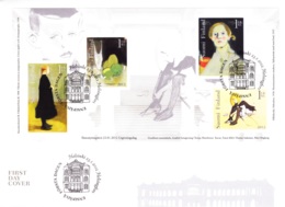 2012, Suomi, Gemälde - Champagnerglas + 2, FDC, SST. - Covers & Documents