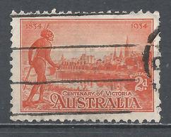 Australia 1934. Scott #142 (U) Centenary Of Victoria, Yarra Yarra Tribesman, Yarra River And View Of Melbourne - Oblitérés